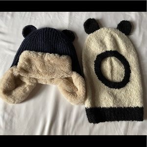 Trapper Aviator Hat and Panda Balaclava Set